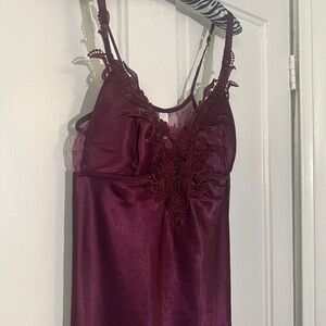Satin Nightgown built in bra